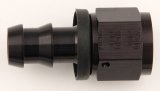 Fitting - Hose End - Push-On - Straight - 8 AN Hose Barb to 8 AN Female - Aluminum - Black Anodized - Each thumbnail 1