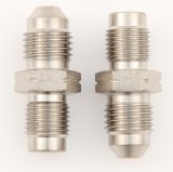 Fitting - Adapter - Straight - 4 AN Male to 10 mm x 1.00 Inverted Flare Male - Steel - Nickel Plated - Pair thumbnail 1