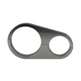Fuel Filter Mounting Bracket - 1-1/4 in Tubing - Aluminum - Clear Anodized - XRP 70 Series Fuel Filters - Pair thumbnail 1