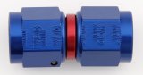 Fitting - Adapter - Straight - 10 AN Female Swivel to 10 AN Female Swivel - Aluminum - Blue / Red Anodized - Each thumbnail 1