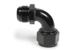 Fitting - Adapter - 90 Degree - 16 AN Female Swivel to 16 AN Male - Aluminum - Black Anodized - Each thumbnail 1