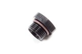 Fitting - Plug - 12 AN - O-Ring - Hex Head - Aluminum - Black Anodized - Each thumbnail 1