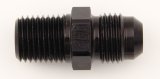Fitting - Adapter - Straight - 4 AN Male to 1/8 in NPT Male - Aluminum - Black Anodized - Each thumbnail 1