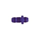 Fitting - Bulkhead - Straight - 8 AN Male to 8 AN Male Bulkhead - Aluminum - Blue Anodized - Each thumbnail 1