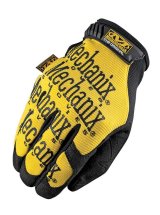Shop Gloves - The Original - Hook and Loop Closure - Spandex / Synthetic Leather - Yellow / Black - Small - Pair thumbnail 1