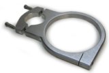 CO2 Bottle Bracket - 1-5/8 in Bar Mount - 4-3/8 in Diameter Bottle - Aluminum - Polished - Each thumbnail 1