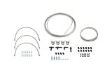 Brake Line Kit - Pro - 25 ft 3/16 in Hard Line - Brackets / Clamps / Fittings / Stainless Flex lines Included - Steel - Natural - Universal - Kit thumbnail 1