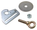 Harness Hardware - Floor Mount - Snap End - Steel - Natural - Kit thumbnail 1