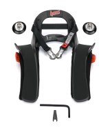 Head and Neck Support - Hans III - SFI 38.1 - Sliding Post Tether - Helmet Anchor - Plastic - Black - Youth - Kit thumbnail 1