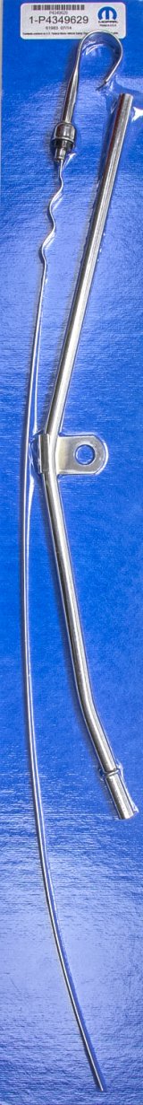 Engine Oil Dipstick - Solid Tube - Steel - Chrome - Mopar B / RB-Series - Each thumbnail 1