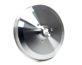 Power Steering Pump Pulley - Serpentine - 5-Rib - Bolt-On - 6 in Diameter - Aluminum - Clear Powder Coat - Long Water Pump - GM Pumps - Each thumbnail 1