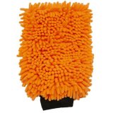 Cleaning Mitt - 10 x 7 in - Microfiber - Orange - Each thumbnail 1