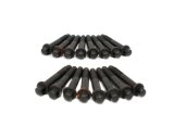 Rocker Arm Bolt - 8 mm x 1.25 Thread - 2.5 in Long - Steel - Black Oxide - GM LS-Series - Set of 16 thumbnail 1