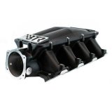 Intake Manifold - Equalizer 1 - 102 mm Throttle Body Flange - Multi Port - Cathedral Port - Aluminum - Black Powder Coat - Small Block Chevy - Kit thumbnail 1