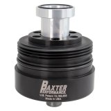 Oil Filter Adapter - Cartridge to Spin On Filter - 3/4-16 in Center Thread - Aluminum - Black Anodized - Toyota - Each thumbnail 1