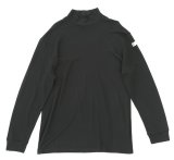 Underwear Top - SFI 3.3 - Long Sleeve - Turtle Neck - Fire Retardant Cotton - Black - 2X-Large - Each thumbnail 1