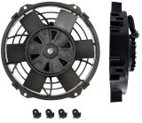 Electric Cooling Fan - Brushless Thermatic - 12V - 8 in Fan - Push / Pull - Straight Blade - 8.4 in H x 8.3 in W - 2.6 in Thick - Plastic - Each thumbnail 1