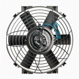 Electric Cooling Fan - Slimline Thermatic - 12V - 10 in Fan - Push / Pull - Straight Blade - 10.87 in H x 10.67 in W - 2.19 in Thick - Plastic - Each thumbnail 1