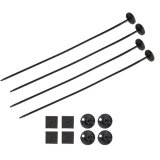 Electric Fan Mount Kit - Push Through - Nylon - Black - Set of 4 thumbnail 1