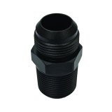 Fitting - Adapter - Straight - 16 AN Male to 1 in NPT Male - Aluminum - Black Anodized - Each thumbnail 1