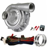 Water Pump - EWP115 - Electric - Remote Mount - 16 AN Female / 1-3/8 in Hose Barb to 16 AN Female / 1-3/8 in Hose Barb - 36.7 GPM - Aluminum - Silver Powder Coat - Universal - Kit thumbnail 1
