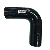 Radiator Hose - 1-1/2 in ID - 90 Degree - Silicone - Black - Universal - Each thumbnail 1