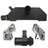 Water Pump Adapter - LS Series EWP - Standard to Remote - Fittings / Gaskets / Spacers / Hardware Included - Aluminum - Black Anodized - GM LS-Series - Kit thumbnail 1