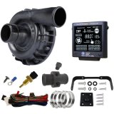 Water Pump - EWP115 - Electric - Remote Mount - 16 AN Female / 1-3/8 in in Hose Barb to 16 AN Female / 1-3/8 in Hose Barb - 36.7 GPM - Controller / Temperature Sensor Included - Plastic - Black - Universal - Kit thumbnail 1