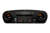 Gauge Kit - RTX Series - Analog - Fuel Level / Oil Pressure / Speedometer / Voltmeter / Water Temperature / Tachometer - Black Face - Ford Fullsize Truck 1965-66 - Kit thumbnail 1