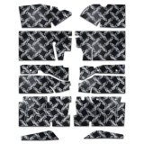 Sound Barrier - Xtreme - Floor - Self Adhesive Backing - Aluminum / Rubber - Silver / Black - Ford Mustang 1979-93 - Kit thumbnail 1