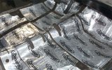 Sound Barrier - Xtreme - Floor - Self Adhesive Backing - Aluminum / Rubber - Silver / Black - GM A-Body 1968-72 - Kit thumbnail 1