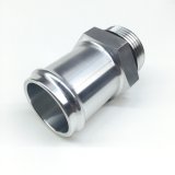 Fitting - Adapter - Straight - 16 AN Male O-Ring to 1-1/4 in Hose Barb - Aluminum - Natural - Each thumbnail 1