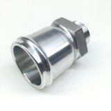 Fitting - Adapter - Straight - 16 AN Male O-Ring to 1-1/2 in Hose Barb - Aluminum - Natural - Each thumbnail 1