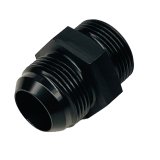 Fitting - Adapter - Straight - 16 AN Male O-Ring to 16 AN Male - Aluminum - Black Anodized - Each thumbnail 1