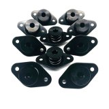 Quick Turn Fastener - Self Ejecting - Flush Head - Hex Drive - 5/16 x 0.600 in Body - Aluminum - Black Anodized - Set of 10 thumbnail 1