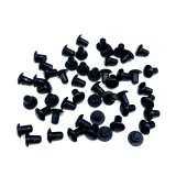 Rivet - Smash - 1/4 in Head - 1/8 in Mandrel - 0.187 in Long - Aluminum - Black Anodized - Set of 50 thumbnail 1