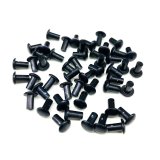Rivet - Smash - 1/4 in Head - 1/8 in Mandrel - 0.313 in Long - Aluminum - Black Anodized - Set of 50 thumbnail 1