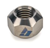 Lug Nut - 5/8-11 in Right Hand Thread - 1 in Hex Head - Double 45 Degree Seat - Open End - Titanium - Natural - Each thumbnail 1