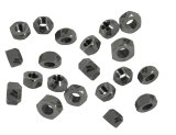 Lug Nut - 5/8-11 in Right Hand Thread - 1 in Hex Head - Single 45 Degree Seat - Open End - Titanium - Natural - Set of 5 thumbnail 1