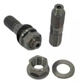 Starter Bolt - 7/16-20 in Thread / 7/16-14 in Thread - Titanium - Natural - Pair thumbnail 1