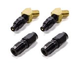Quick Release Transmission Fitting Kit - Two 45 Degree 1/4 in NPT Adapter - Two Plugs / Sockets - Black - Universal - Kit thumbnail 1