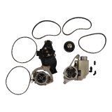 Pulley Kit - HTD - Aluminum - Black Anodized - Short Water Pump - Small Block Chevy - Kit thumbnail 1