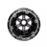 Wheel - 15 x 17 in - 5.000 in Backspace - 42 Spline - Beadlock - Aluminum - Black Anodized / Machined Center - Black Powder Coat Lip - Each thumbnail 1