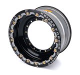 Wheel - Direct Mount - 15 x 8 in - 3.000 in Backspace - Beadlock - Aluminum - Black Powder Coat - Each thumbnail 1