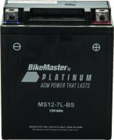 BikeMaster AGM Battery - MS12-7L-BS thumbnail 1