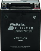BikeMaster AGM Battery - MS12-7L-BS thumbnail 2