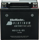 BikeMaster AGM Battery - MS12-5L-BS thumbnail 1