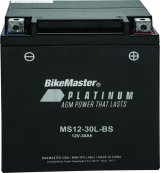 BikeMaster AGM Battery - MS12-30L-BS thumbnail 2