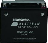 BikeMaster AGM Battery - MS12-20L-BS thumbnail 1