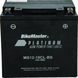 BikeMaster AGM Battery - MS12-19CL-BS thumbnail 1